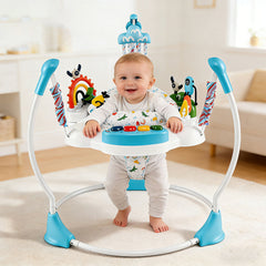 Baby Activity Center Baby Jumper and Bouncer with 6 Interactive Toys for Babies Age 6 Months +-Green