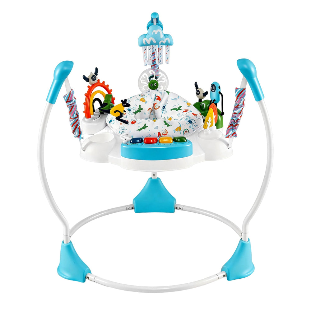 Baby Activity Center Baby Jumper and Bouncer with 6 Interactive Toys for Babies Age 6 Months +-Green