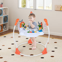 Baby Activity Center Baby Jumper and Bouncer with 6 Interactive Toys for Babies Age 6 Months +-Orange