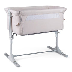 Baby Bassinet Crib Bedside Sleeper with Adjustable Height-Beige