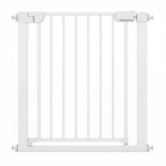 Baby Gate for Stairs Pressure Mounted Auto-Close Door Gate-White