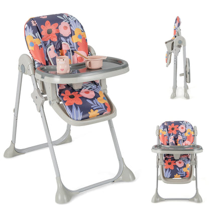 Baby Highchair with Removable Tray for 6-36 Months-Multicolor