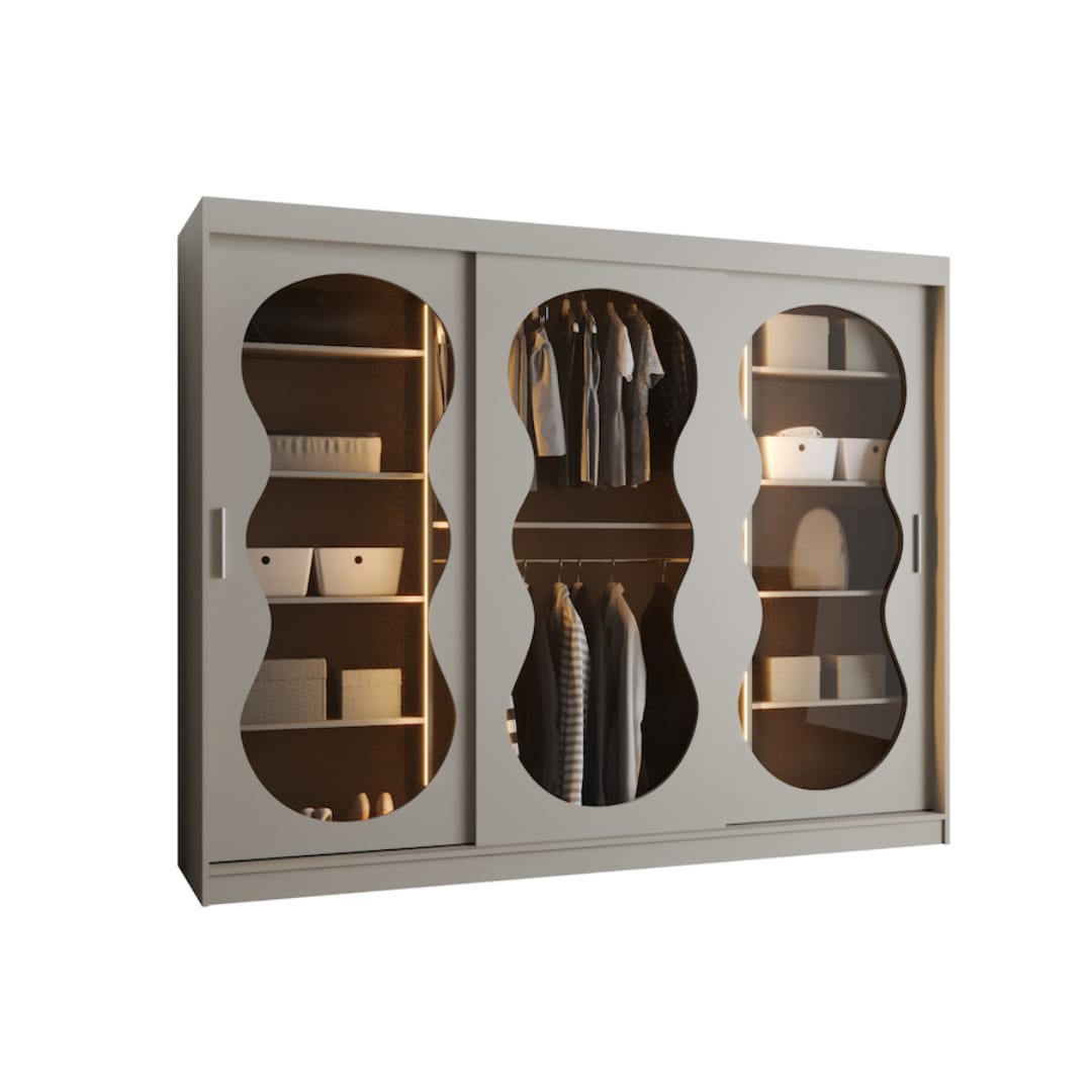Bahrain III Sliding Door Wardrobe 250cm