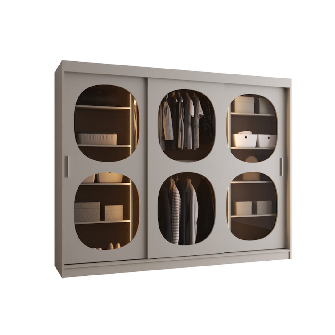 Bahrain II Sliding Door Wardrobe 250cm