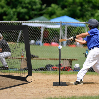 63-91CM Baseball Batting Tee with Stable Base and Rubber Topper