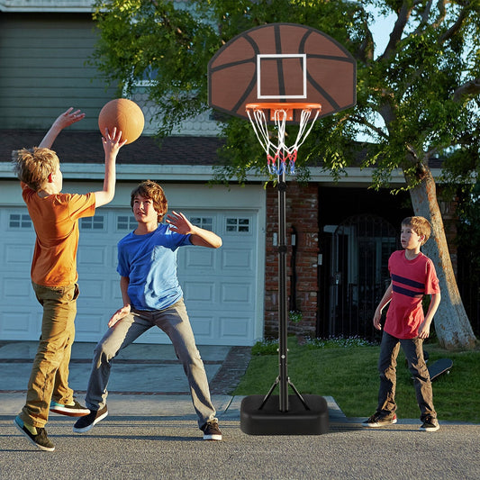 Basketball Hoop 5.6-6.5 FT Height Adjustable for Kids