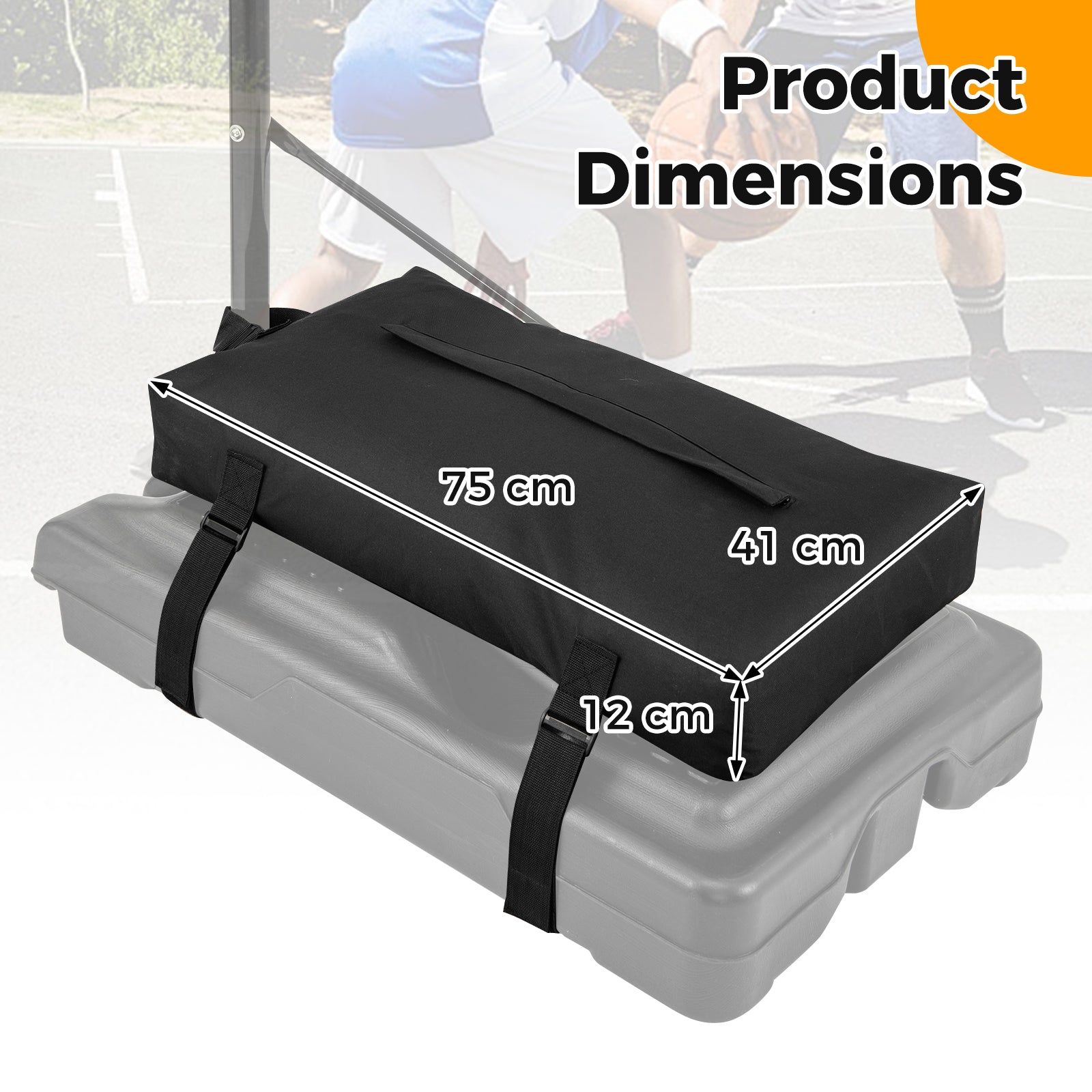 Weather-resistant Waterproof Basketball Hoop Sandbag for Inndoor Outdoor
