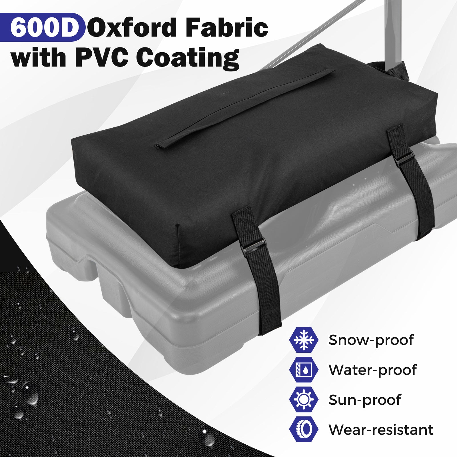 Weather-resistant Waterproof Basketball Hoop Sandbag for Inndoor Outdoor
