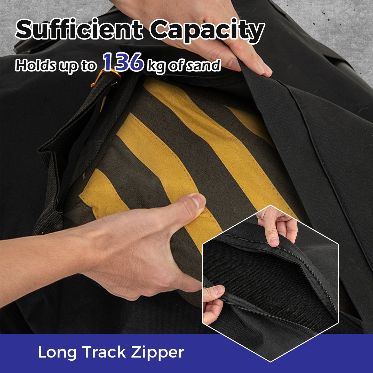Weather-resistant Waterproof Basketball Hoop Sandbag for Inndoor Outdoor