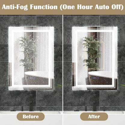 Anti-Fog Bathroom Led Vanity Mirror with 3 Colors 3000-6500K