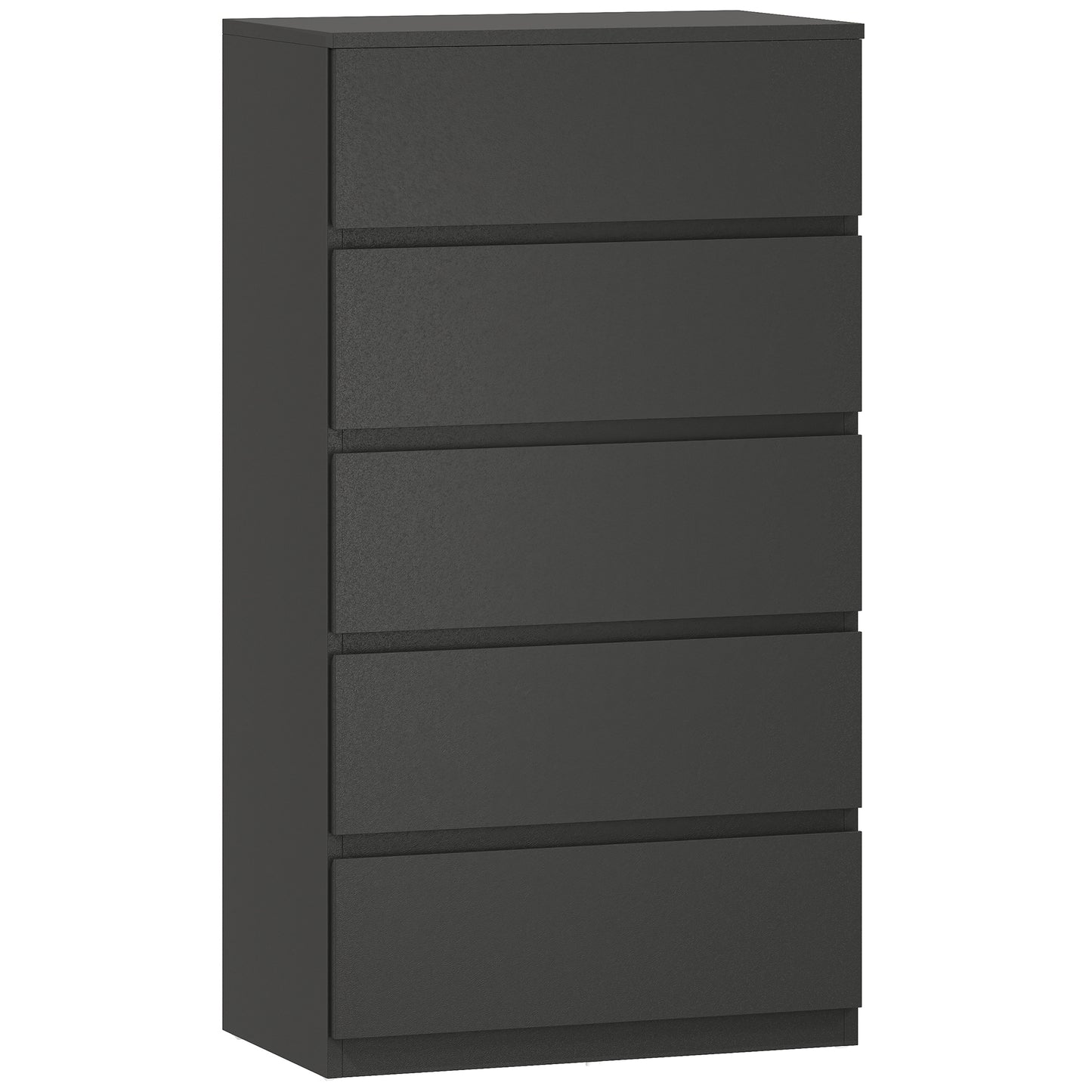 HOMCOM Chest of Drawers, 5-Drawer Storage Cabinets, Modern Dresser, Storage Drawer Unit for Bedroom