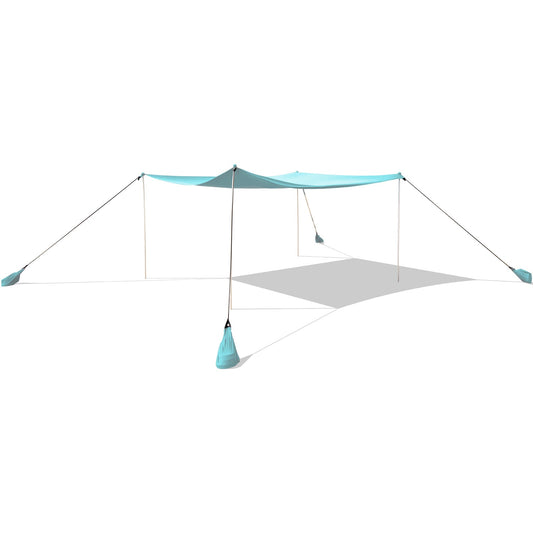 Beach Canopy Shields 300 x 300 cm Beach Tent Sun Shelter Fit 6-8 People-Green