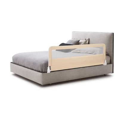 Height Adjustable Bed Rail with Mesh Cloth for Toddlers-Beige