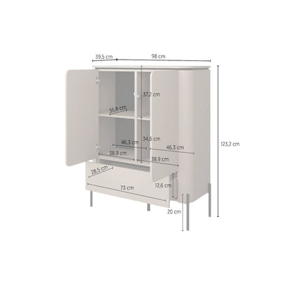 Bello Highboard Cabinet 98cm