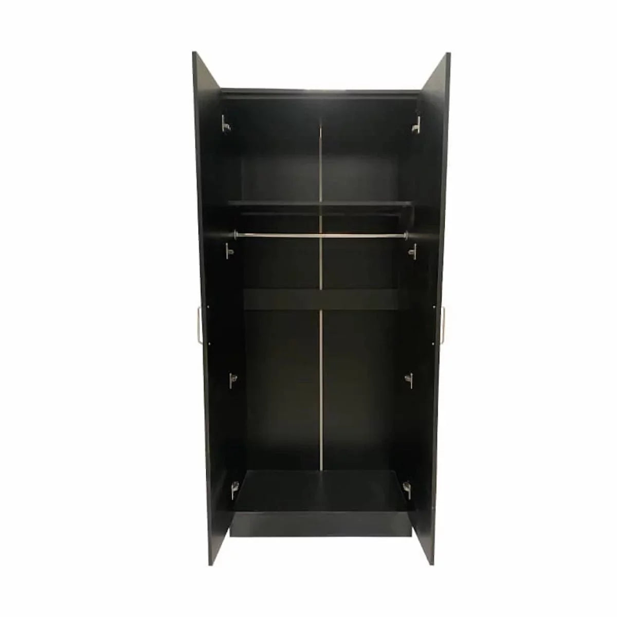 Wardrobe SLEEK 2 Door Wardrobe Black 80cm