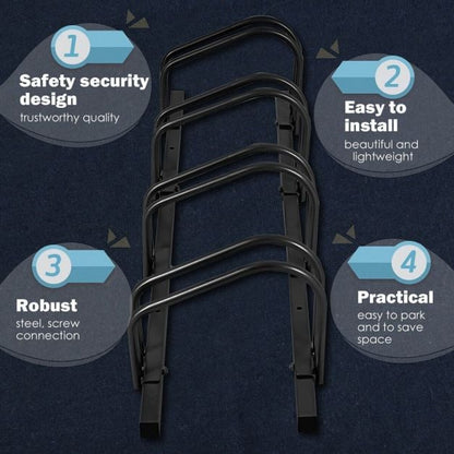 4 Bike Stand Rack Bicycle Storage