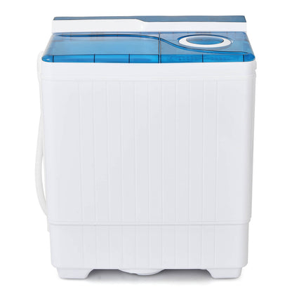 Portable Twin Tub Wash Machine with Spin Dryer-Blue