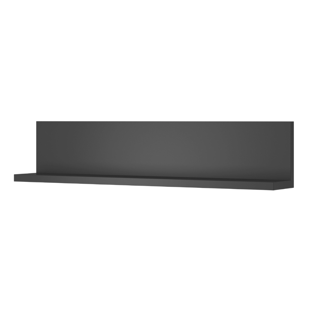 Black shelf on a white background