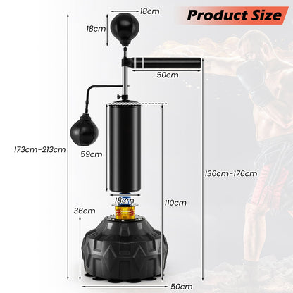 Boxing Speed Trainer Freestanding 360° Spinning Bar