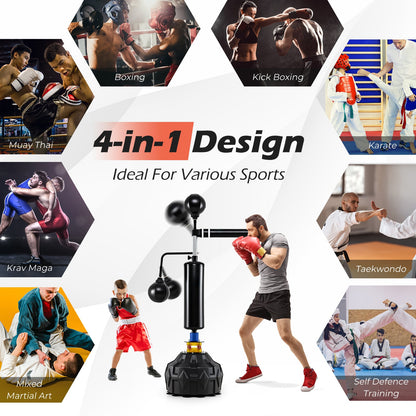 Boxing Speed Trainer Freestanding 360° Spinning Bar