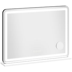 HOMCOM Vanity Mirror with Lights, Dimmable Makeup Mirror with Adjustable Colour Temperature, RGB Light, Bluetooth Speaker White