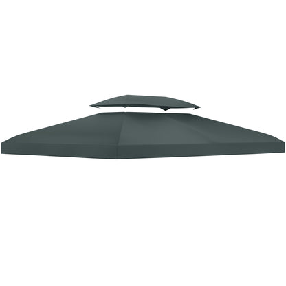 Outsunny Gazebo Roof Replacement, for 3 x 4m Frames - Grey