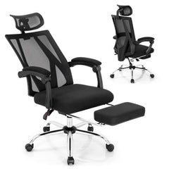 Ergonomic Recliner Mesh Office Chair with Adjustable Headrest for Home Office