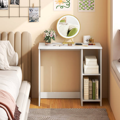 31.5 Inch Home Office Desk for Small Space-White