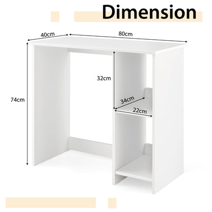 31.5 Inch Home Office Desk for Small Space-White