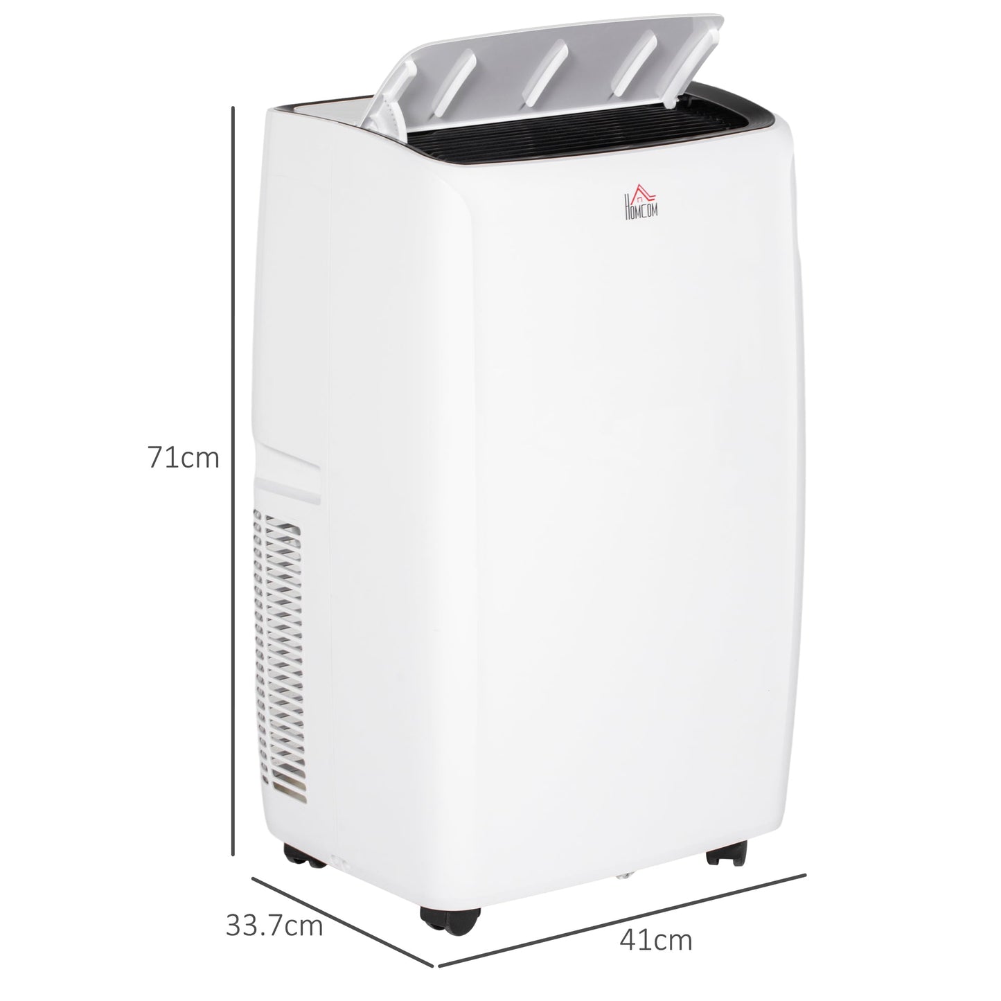 12,000 BTU Mobile Air Conditioner for Room up to 28m², with Dehumidifier, Sleep Mode, 24H Timer On/off, Wheels