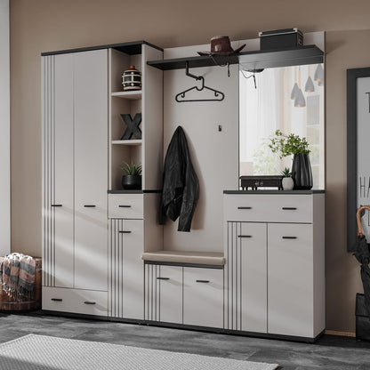 Hugo Tall Hallway Cabinet 30cm