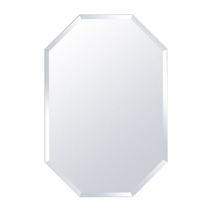 Wall Mounted Mirror with Beveled Edge for Bathroom Vanity Entryway Living Room