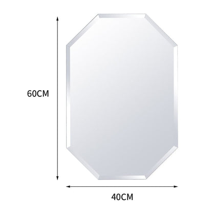 Wall Mounted Mirror with Beveled Edge for Bathroom Vanity Entryway Living Room