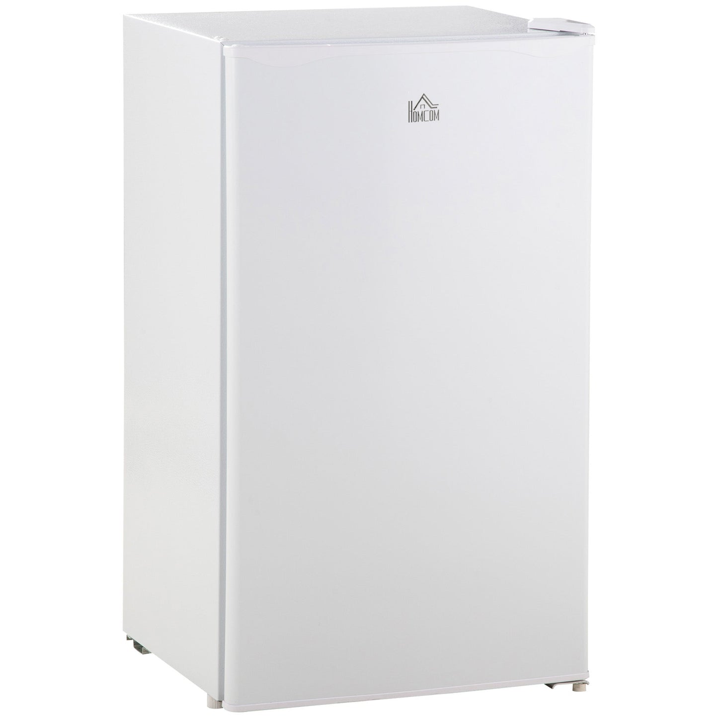 HOMCOM 91 Litre Freestanding Under Counter Fridge Freezer, Small Fridge with Chiller Box, Adjustable Thermostat, 47.5cm Wide, White