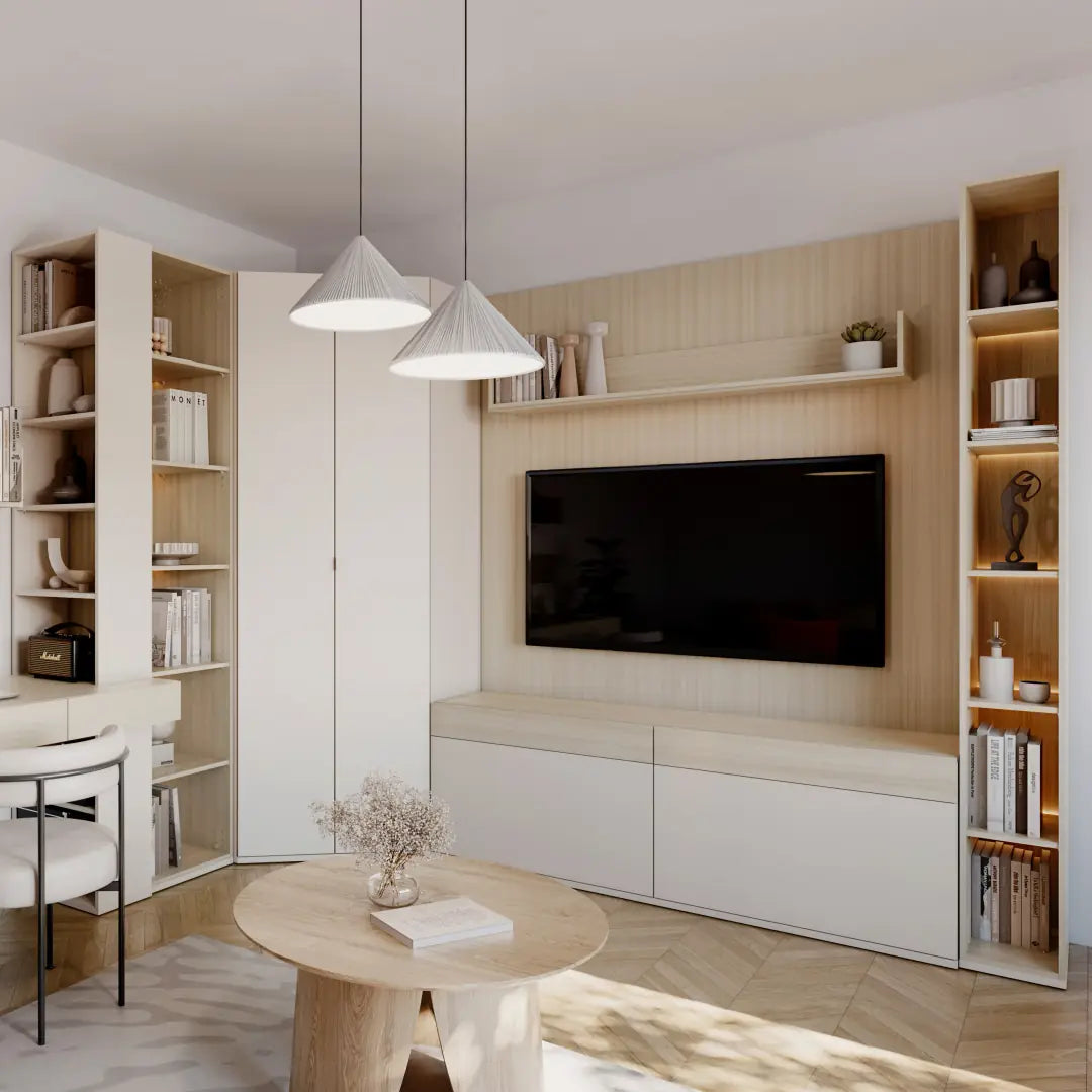 Charlie CH-01 Corner Wardrobe 100cm