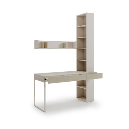 Charlie CH-21 Desk With Bookcase & Shelf 150cm