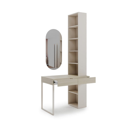 Charlie CH-22 Desk With Bookcase & Mirror 100cm