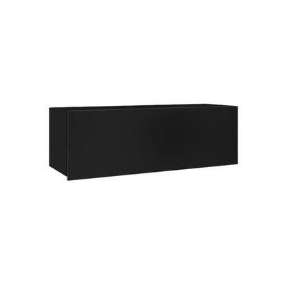 Black rectangular box on a white background