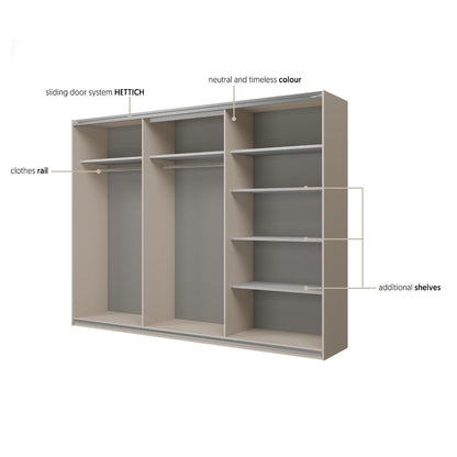 Cube Sliding Door Wardrobe 270cm