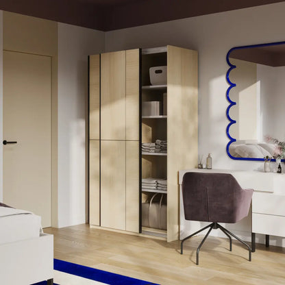 Cube Sliding Door Wardrobe 120cm