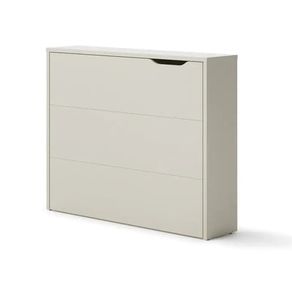 White dresser with multiple drawers on a white background