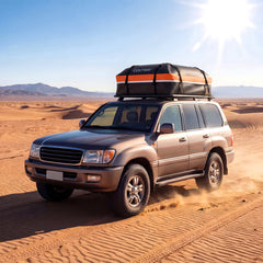 Car Rooftop Cargo Carrier Waterproof Heavy-Duty PVC Roof Bag Storage Bag-Orange-L