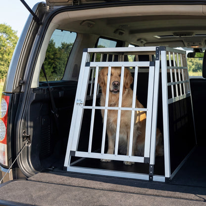Chew Proof Dog Cage for Small Medium Dogs with Trapezoidal Design for Camping