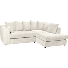 Chicago Jumbo Cord Cream Corner Sofa