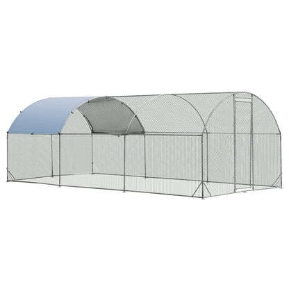 Chicken Coop with Waterproof and Sun-protective Cover for Backyard, Farm-XL