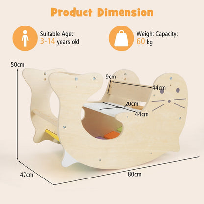 3-in-1 Climbing Toy Set for for 3-14 Years Old Toddlers-Multicolor