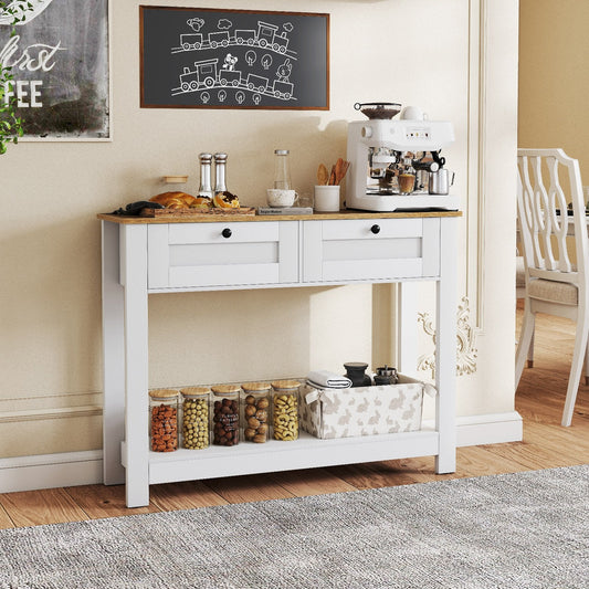 Console Table with 2 Drawers 106 CM Long Entryway Table