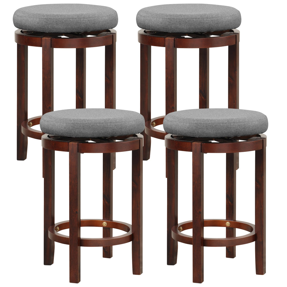 Counter Height Stool Set of 4 Swivel Bar Stool