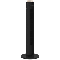 HOMCOM Tower Fan with WiFi App Control, Standing Floor Fan with 3 Speed 4 Modes, 12 Hour Timer and Night Light Black
