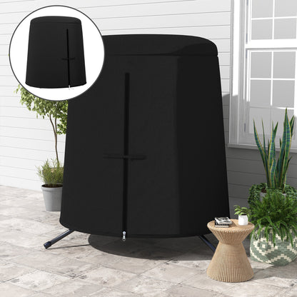 Outsunny 196 x 230 cm Hanging Egg Chair Protective Cover - Black